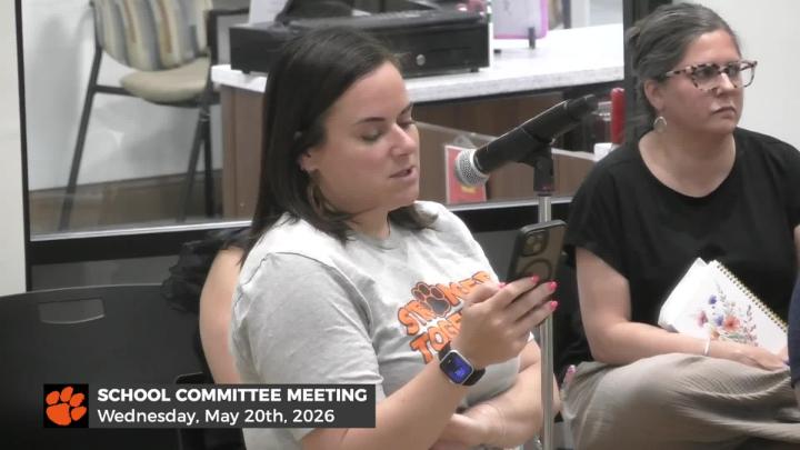 Thumbnail image for School Committee: 05/20/2026